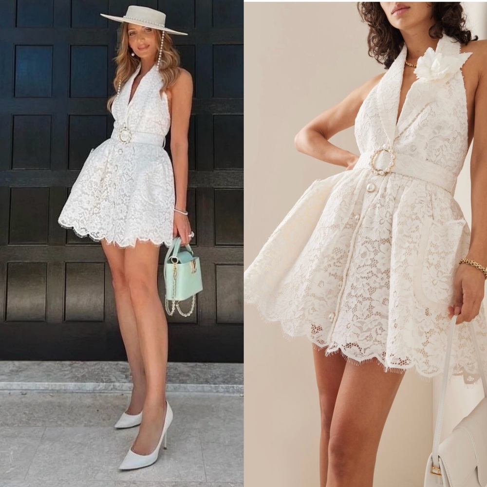 AU2 Zimmermann High Tide Tuxedo Mini Dress